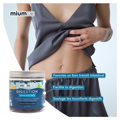 Mium Lab Digestion Sans Sucres 42 Gummies