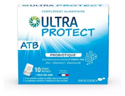 Biocodex Ultra Protect ATB Probiotic 10 Kapsułek Roślinnych Biocodex Ultra Protect ATB Probiotic 10 Kapsułek Roślinnych