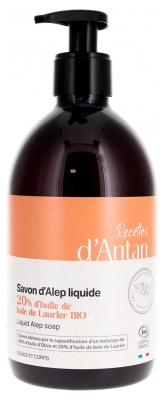Recettes d'Antan Mydło w Płynie Aleppo 20% Organic 500 ml Recettes d'Antan Mydło w Płynie Aleppo 20% Organic 500 ml