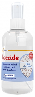 Baccide Spray Anti-Viral Disinfactant Hands and Surfaces Cotton Flower 100 ml Baccide Spray Anti-Viral Disinfactant Hands and Surfaces Cotton Flower 100 ml