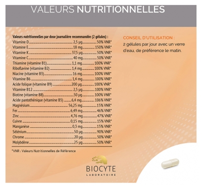 Biocyte Longevity Multivit Liposomal 60 Gélules