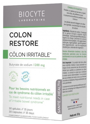 Biocyte Colon Restore 30 Capsules Biocyte Colon Restore 30 Capsules