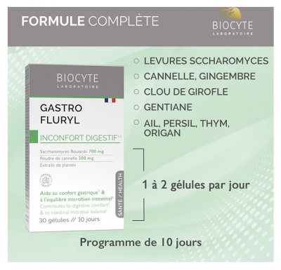 Biocyte Longevity Gastro Fluryl 30 Gélules