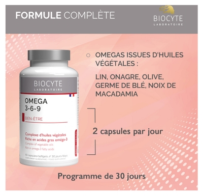 Biocyte Longevity Omega 3-6-9 60 Capsules