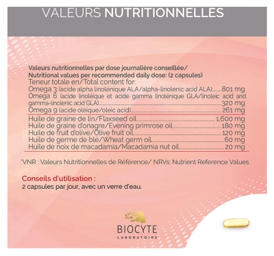 Biocyte Longevity Omega 3-6-9 60 Capsules