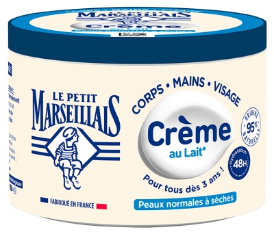 Le Petit Marseillais 48H Hydration Milk Cream Krem Nawilżający do Skóry Normalnej i Suchej 360 ml Le Petit Marseillais 48H Hydration Milk Cream Krem Nawilżający do Skóry Normalnej i Suchej 360 ml