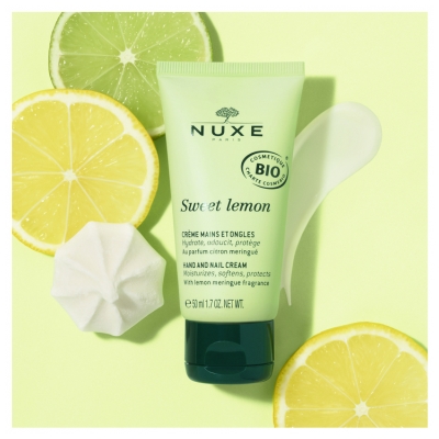 Nuxe Sweet Lemon Hand and Nail Cream Organic 50ml