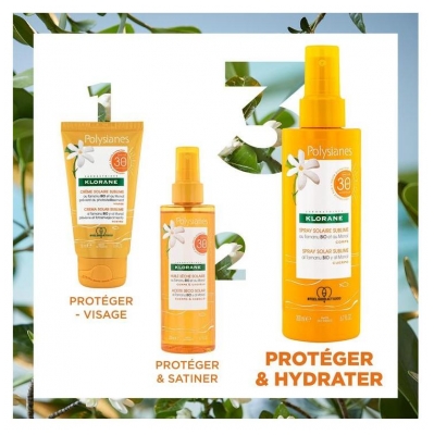 Klorane Spray Solaire Sublime au Tamanu Bio et Monoï SPF30 200 ml