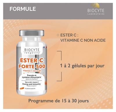 Biocyte Longevity Ester-C Forte 30 Gélules