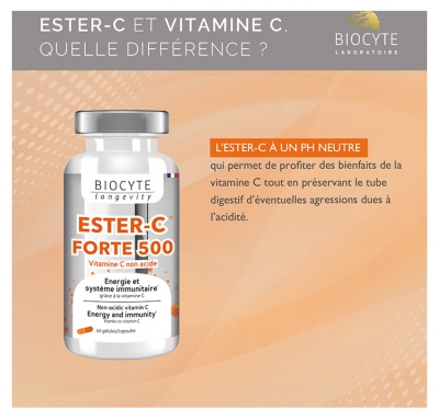 Biocyte Longevity Ester-C Forte 30 Gélules