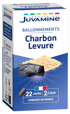 Juvamine Charcoal Yeast 45 Kapsułek Juvamine Charcoal Yeast 45 Kapsułek