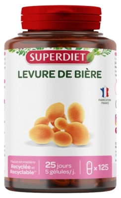 Superdiet Brewers Yeast 125 Capsules Superdiet Brewers Yeast 125 Capsules