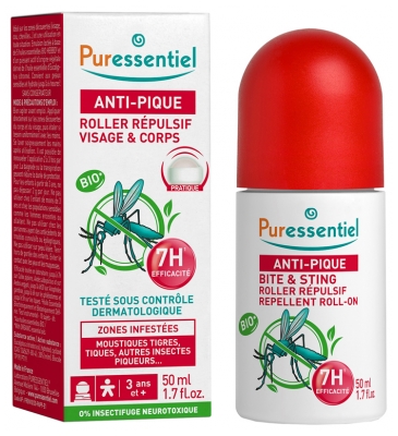 Puressentiel Repellent Roller do Twarzy i Ciała 50 ml Puressentiel Repellent Roller do Twarzy i Ciała 50 ml