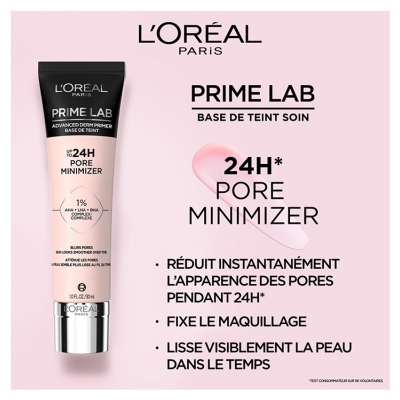 L'Oréal Paris Prime Lab 24H Pore Minimizer Base de Teint Lissante 30 ml