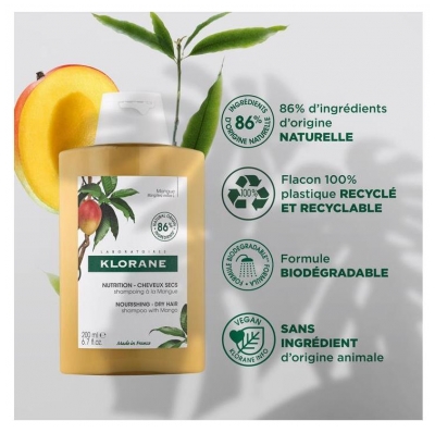 Klorane Shampoing à la Mangue 200 ml