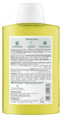 Klorane Légèreté - Cheveux Normaux à Gras Shampoing au Cédrat 200 ml