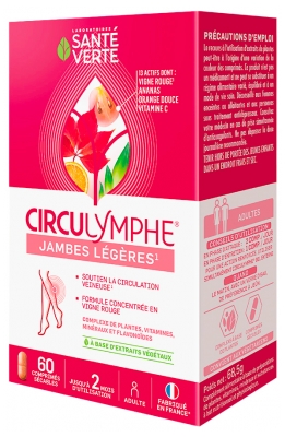 Santé Verte Circulymphe 60 Tablets Santé Verte Circulymphe 60 Tablets