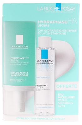 La Roche-Posay Hydraphase HA Light 50 ml + Micellar Water for Sensitive Skin 50 ml Free La Roche-Posay Hydraphase HA Light 50 ml + Micellar Water for Sensitive Skin 50 ml Free