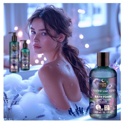 Organic Shop Bubble Bath Lavender Blueberry & Melatonin 300 ml