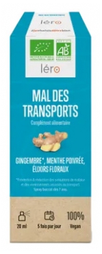 Léro Motion Sickness Ginger Organic 20ml Léro Motion Sickness Ginger Organic 20ml