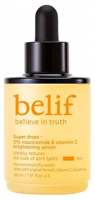 Belif Super Drops Unifying Serum 5% Niacinamide and Vitamin C 30 ml Belif Super Drops Unifying Serum 5% Niacinamide and Vitamin C 30 ml