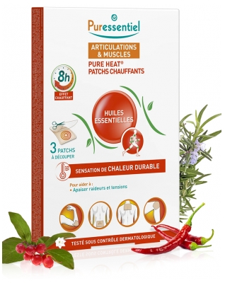 Puressentiel Joints Heating Patches with 14 Essential Oils 3 Patches