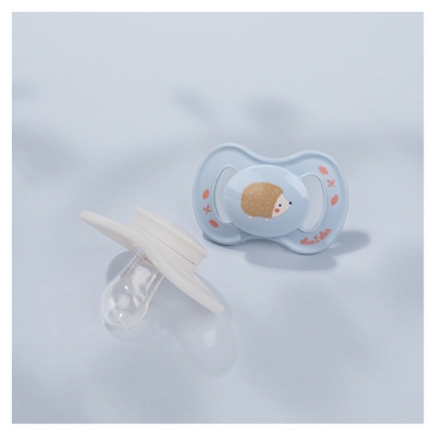 Luc et Léa Nature 2 Anatomical Soothers Extra-Thin Nipples 0-6 Months