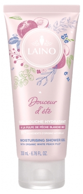 Laino Gentle Summer Moisturising Shower Gel with White Peach Pulp 200ml
