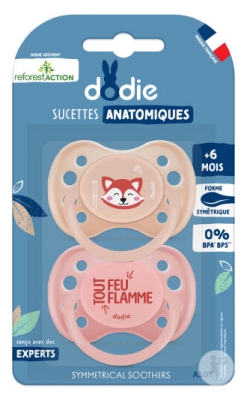 Dodie 2 Sucettes Anatomiques Silicone +6 Months - Model: A103 Ró?owy Dodie 2 Sucettes Anatomiques Silicone +6 Months - Model: A103 Ró?owy