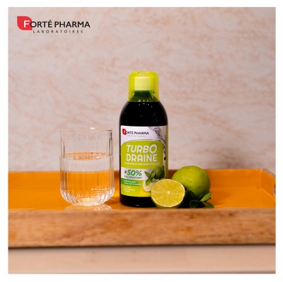 Forté Pharma TurboDraine Partia 2 x 500 ml - Smak: Limonka/Mi?ta