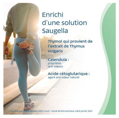 Saugella Cotton Touch Lot de 2 x 40 Protège-Slips