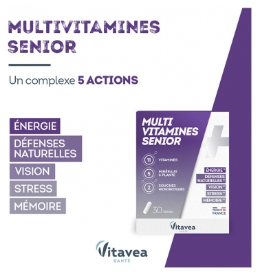 Vitavea Multivitamines Senior 30 Gélules