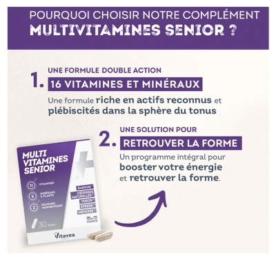 Vitavea Multivitamines Senior 30 Gélules
