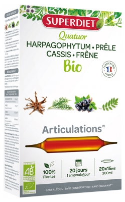Superdiet Quatuor Organic Joints 20 Phials