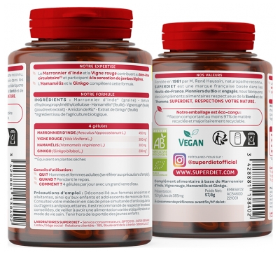 Superdiet Quatuor Circulation 120 Capsules + 30 Capsules Offered