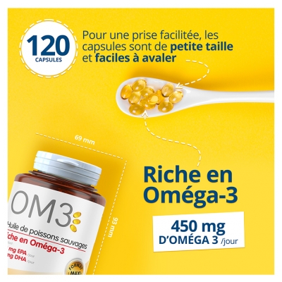 OM3 Olej z Dzikich ryb 120 Kapsułek
