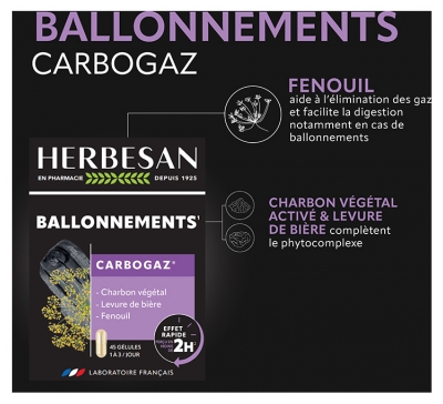 Herbesan Carbogaz 45 Kapsułek