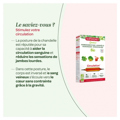 Superdiet Organic Circulation Quatuor 20 Phials