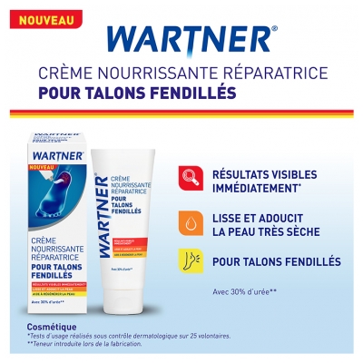 Cryopharma Wartner Crème Nourrissante Réparatrice Talons Fendillés 50 ml