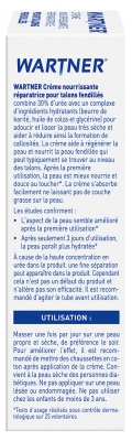 Cryopharma Wartner Crème Nourrissante Réparatrice Talons Fendillés 50 ml
