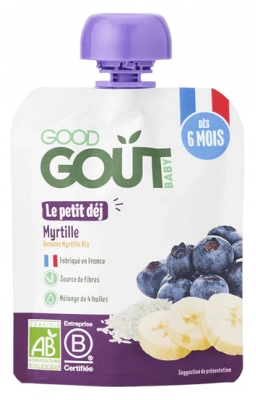 Good Goût Organic Blueberry Breakfast od 6 Miesiąca 70 g Good Goût Organic Blueberry Breakfast od 6 Miesiąca 70 g