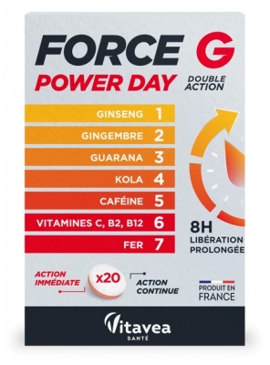 Vitavea Force G Power Day 20 Tablets Vitavea Force G Power Day 20 Tablets