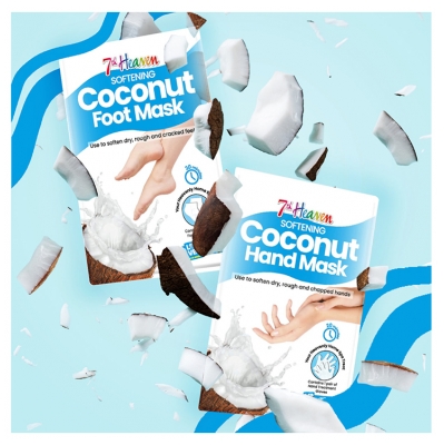 7th Heaven Coconut Moisturizing Socks 1 Pair