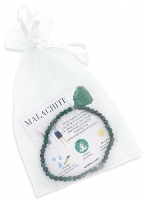 Natura Square Faceted Malachite Bracelet