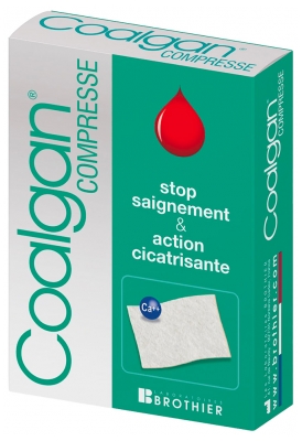 Coalgan Stop Saignement & Action Cicatrisante 5 Compresses Stériles Coalgan Stop Saignement & Action Cicatrisante 5 Compresses Stériles