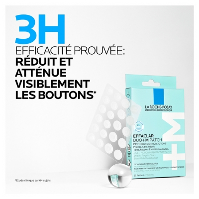 La Roche-Posay Effaclar Duo+M Patch Bouton Multi-Actions 22 Patchs