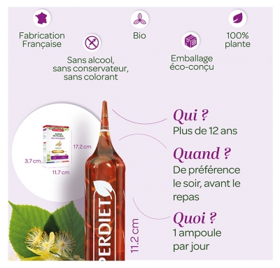 Superdiet Aubier de Tilleul Bien-Être Digestif Bio 20 Ampoules