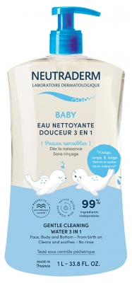 Neutraderm Baby Gentle Cleaning Water 3 in 1 1L