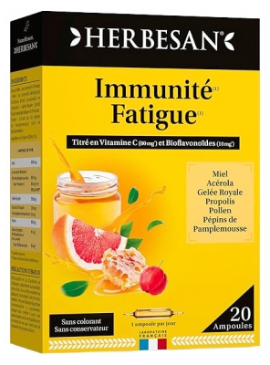 Herbesan Immunity Fatigue 20 Ampoules