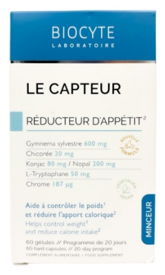 Biocyte Le Capteur Réducteur D'Appétit 60 Capsules Biocyte Le Capteur Réducteur D'Appétit 60 Capsules